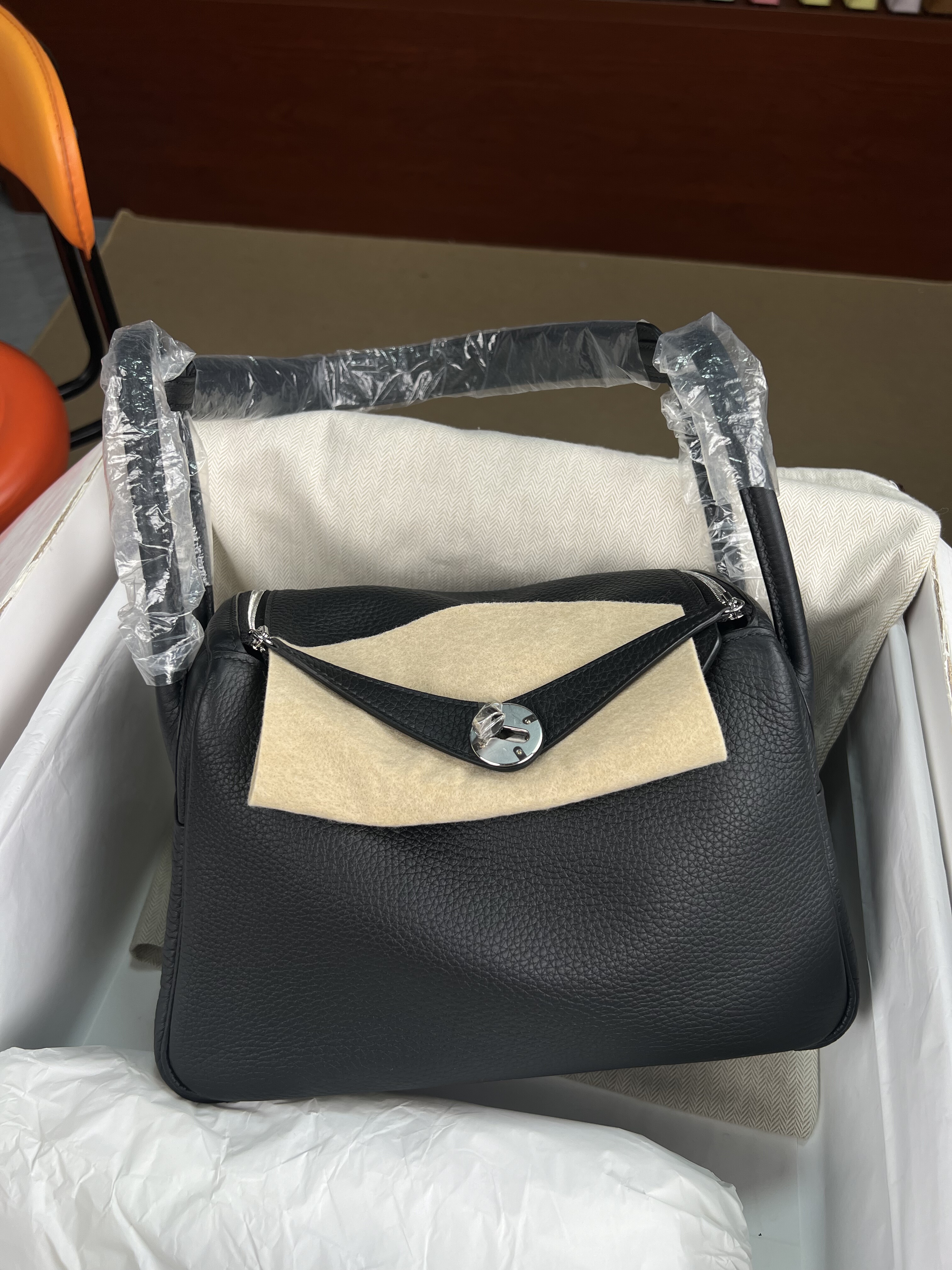 微瑕疵品清货  顶顶版本，林迪26黑银  正宗法国RMC原厂TC皮