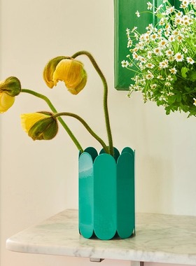 HAY ARCS 花瓶 多边形金属花瓶器皿 工艺摆件桌面装饰摆件花器