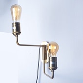 Ideal lux金属木质个性 极简墙灯床头客厅走廊壁灯