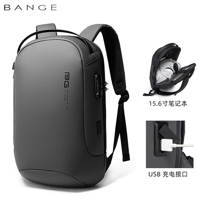 BANGE新品轻奢背包商务跑车双肩包休闲防盗电脑包backpack