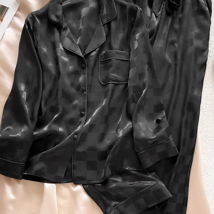 真丝睡衣女春夏秋新款高级感简约