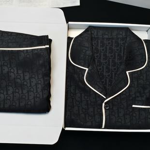 真丝睡衣男款长袖长裤高级感气质家居服高档生日礼物实用礼盒装