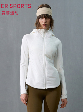 爱慕运动秋日向暖秋冬女士外穿连帽拉链薄棉服AS144T61
