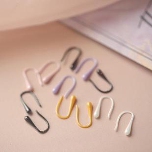 彩色铜烤漆养耳洞耳针陶瓷睡觉免摘耳饰女百搭耳环简约甜美耳棒女