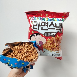 太好吃吧 拉芙佑香酥烧烤炸鸡味干脆面蜡笔小新休闲膨化小食品90g