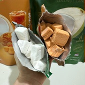 巨好吃 泰国进口冻干榴莲糖果冻干冰淇淋椰子糖果冻干椰子块椰子