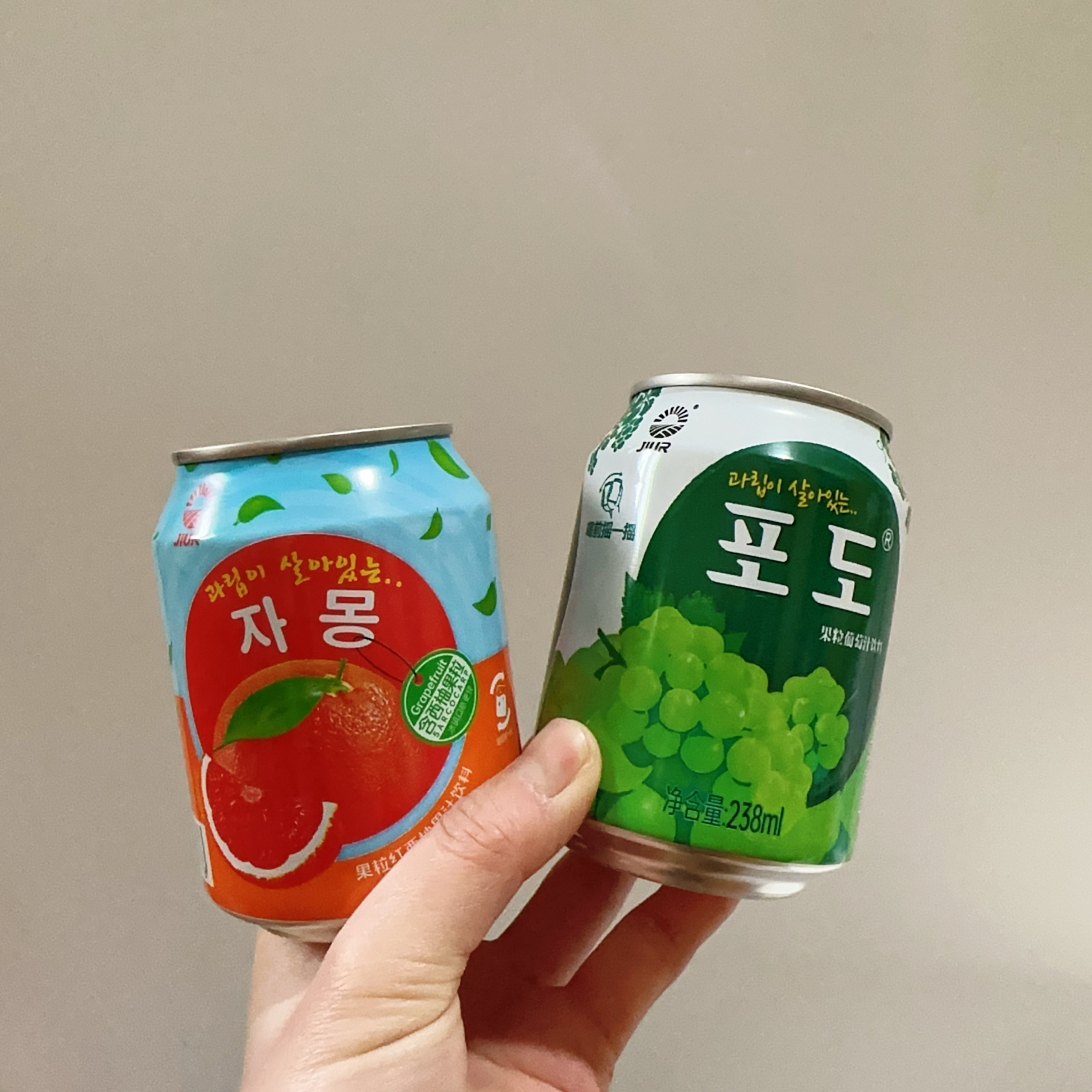 好好喝！九日葡萄果汁饮料238ml桃子草莓芒果红西柚果肉果粒网红