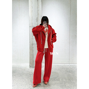 时尚 新款 套装 拉链帽衫 WEN买手店 阔腿运动裤 AVVENN