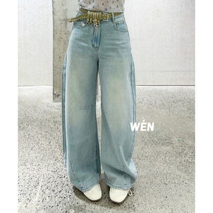 WEN买手店 AVVENN   2026年夏季新款时尚百搭腰带牛仔裤