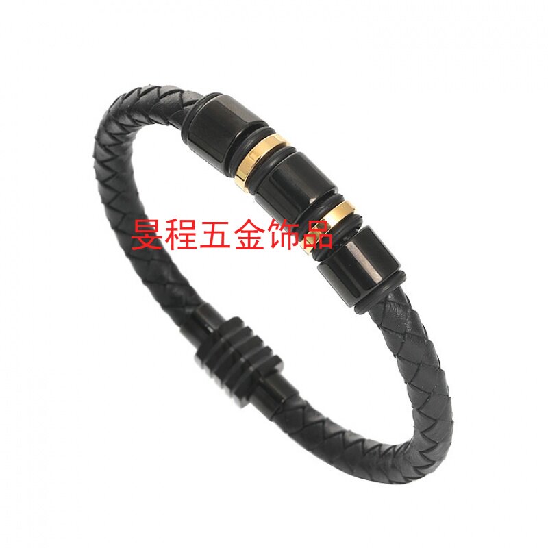 不锈钢真皮皮革手链首饰牛皮钛钢定制手环速卖通热销爆款皮绳手镯|ruв категории Украшения,ювелирные изделия, браслет - от Buy2taobao.com для оказания профессиональной услуги покупки агента Taobao