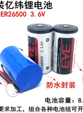 EVE亿纬锂能电池ER26500 3.6v锂电池流量计 燃气表设备物联网设备