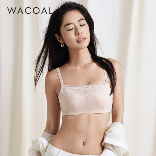 华歌尔Wacoal 蕾丝聚拢宽侧边软钢圈抹胸文胸内衣女 WB30G6