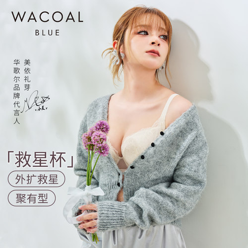 华歌尔性感蕾丝胸罩收副乳内衣