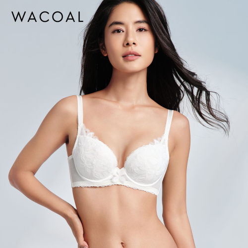 华歌尔Wacoal 刺绣聚拢上抬稳定乳沟圆润文胸罩内衣女 WB32A6