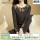 华歌尔Wacoal含羊毛抗菌润肤打底秋冬女士保暖裤 WV8232