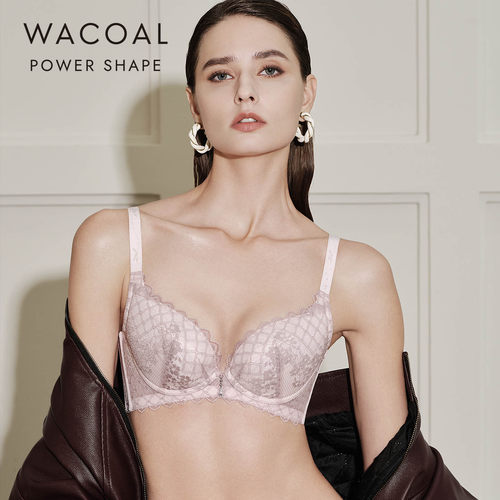 华歌尔Wacoal PS机能聚拢提托侧收副乳蕾丝文胸内衣女WB37C6