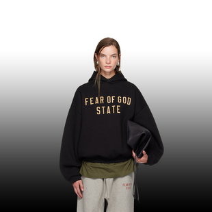 ESSENTIALS 卫衣2024秋冬美潮宽松男女情侣抓绒上衣邓紫棋同款