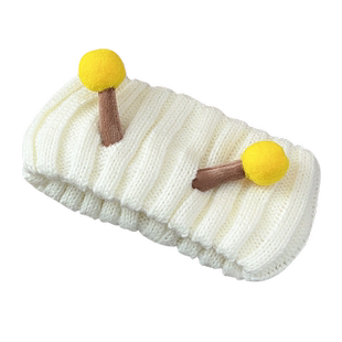 运动针织发带女秋冬新款潮韩版保暖宽边头巾发带日系百搭毛线发箍