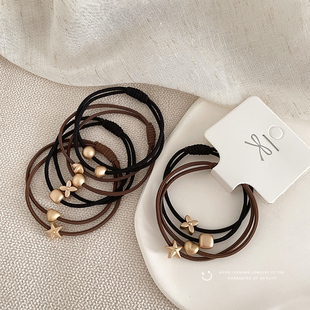 皮筋女扎头高弹力耐用头绳女夏季 高级感扎头发不伤发马尾皮套发圈