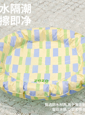 zeze花卉冰窝夏天降温冰垫狗狗凉垫猫咪睡眠凉席垫子夏季宠物用品