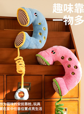 zeze复古电话宠物抱枕猫玩具自嗨解闷逗猫棒狗狗玩具耐咬拉扯宠物