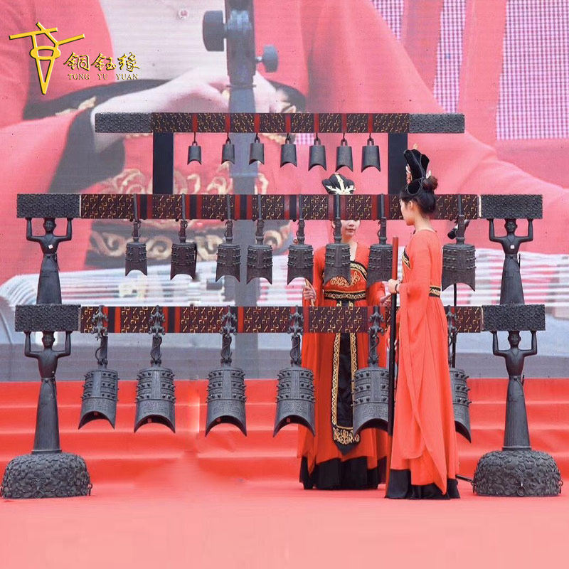 曾侯乙编钟 订做仿古乐器定音编钟摆件婚庆影视道具工艺品可出租
