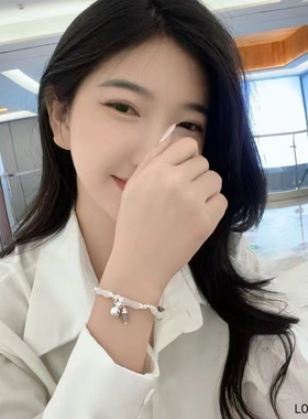 新中式银色竹节手链女轻奢小众设计感高级拼接平安葫芦手饰2025年