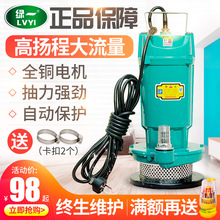 绿一抽水潜水泵家用自吸抽水机220V全自动农用高扬程灌溉排污水泵