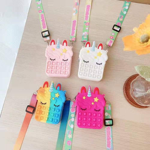 Детская сумка, модная милая силиконовая сумка через плечо для мальчиков, 2023, популярно в интернете