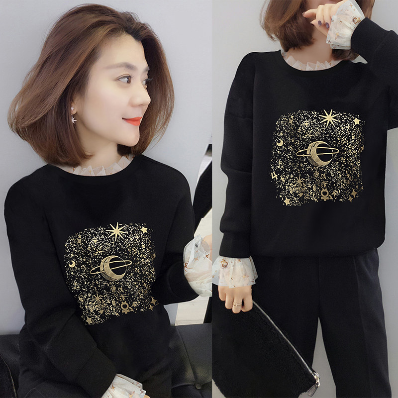 欧洲站秋装2020新款秋季高端洋气卫衣外套女宽松流行韩版个性上衣