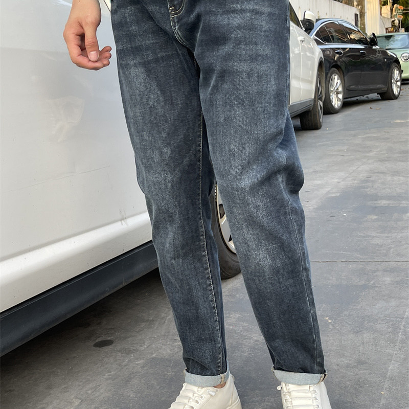 2026年男款25年新款男士牛仔裤春秋季潮流修身小脚弹力休闲长裤子