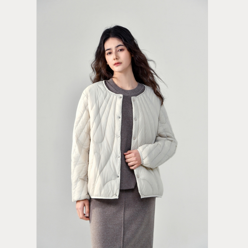 女轻薄款内胆外穿圆领