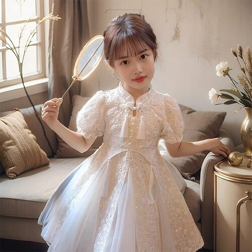 NEXTJANSO女童夏季汉服公主裙