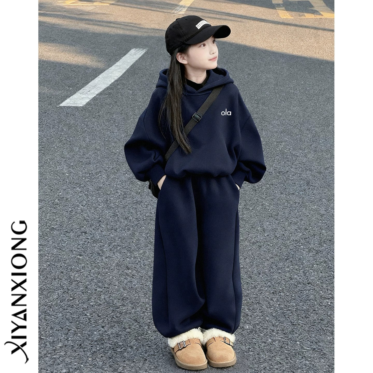 VYEO女童洋气秋装套装2026新款时髦儿童衣服女孩春秋季休闲运动服