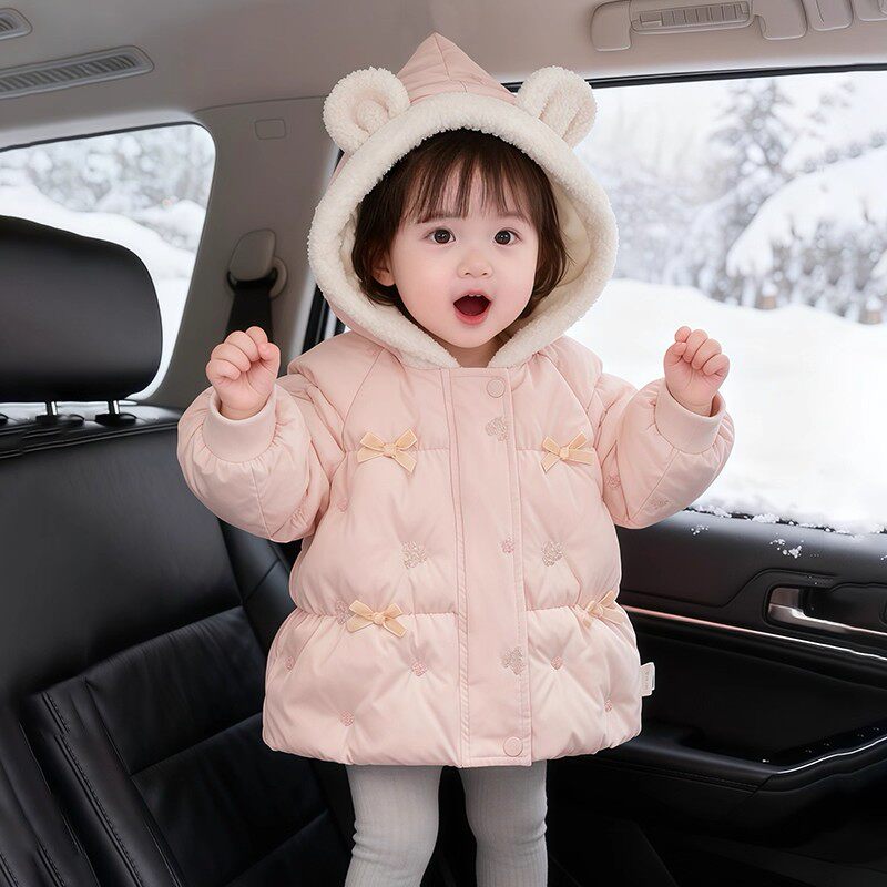 NEXT JANSO女童棉服冬装棉衣洋气韩版小童棉袄加绒加厚1--5岁外套