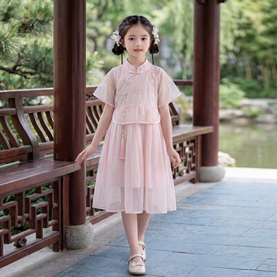 NEXTJANSO女童汉服连衣裙套装