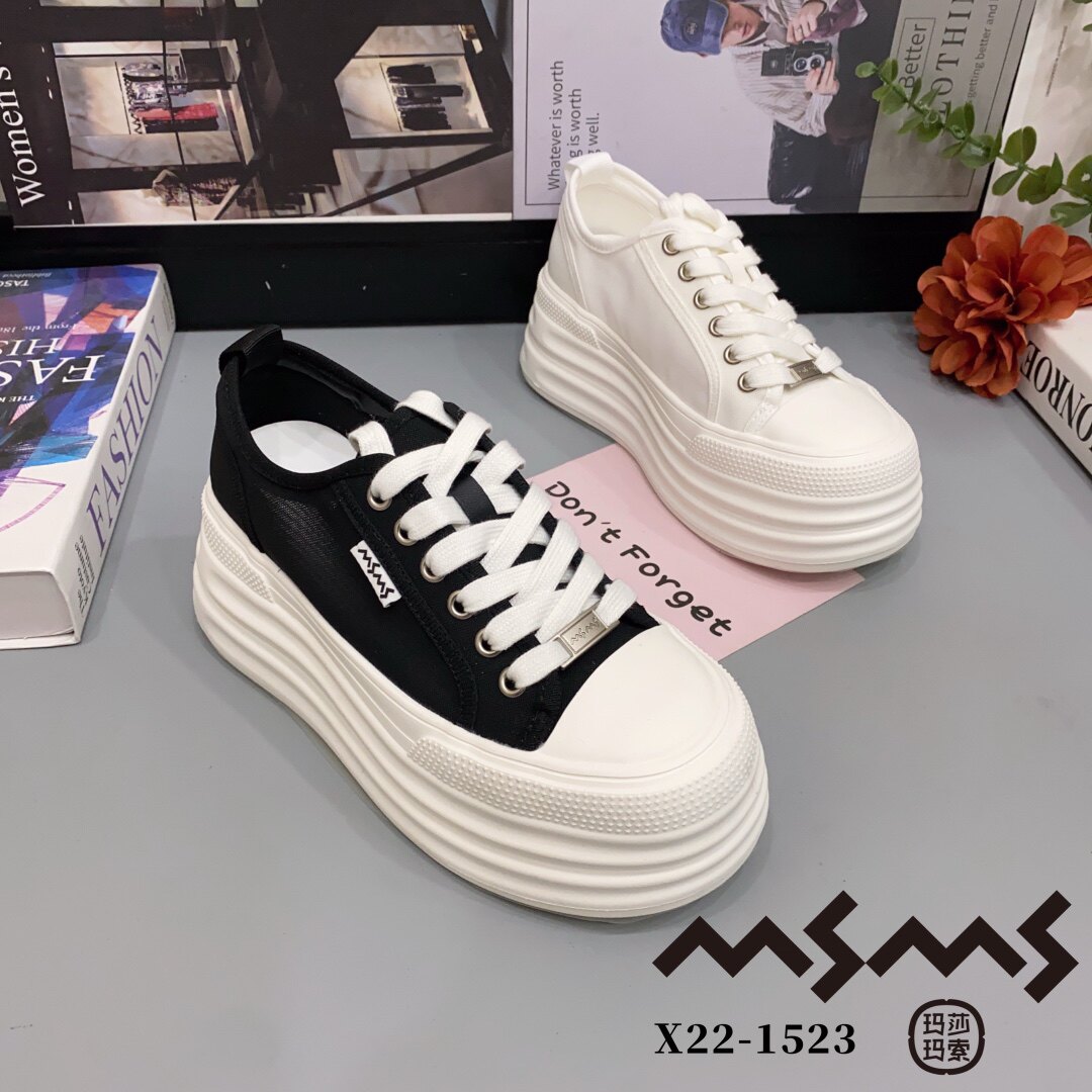 22-1523玛莎玛索2026差夏季新款厚底增高女款运动鞋透网休闲鞋