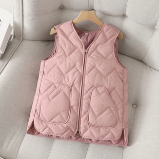 背心 简约宽松办公坎肩女款 秋冬短款 马甲女冬外穿马夹2025新款