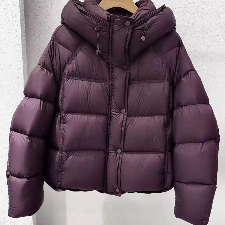 泡芙棉服女短款2025新款连帽宽松