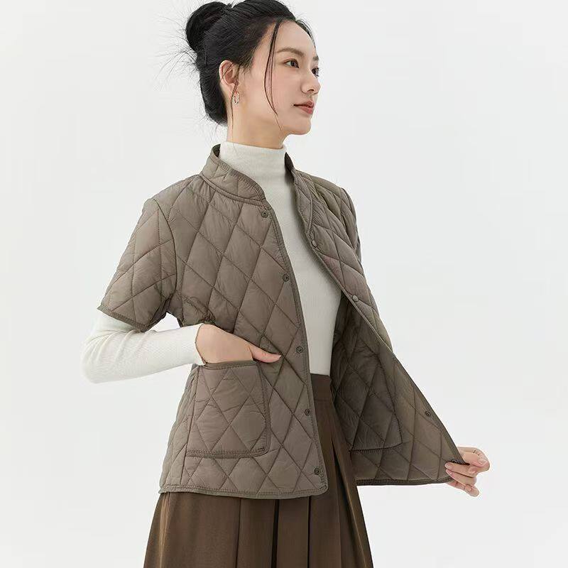 棉衣女短款轻薄小棉袄秋冬保暖棉服中袖打底羽绒棉内胆内穿小外套,女装/女士精品,马夹,淘宝优惠券,粉丝福利购,淘宝优惠卷