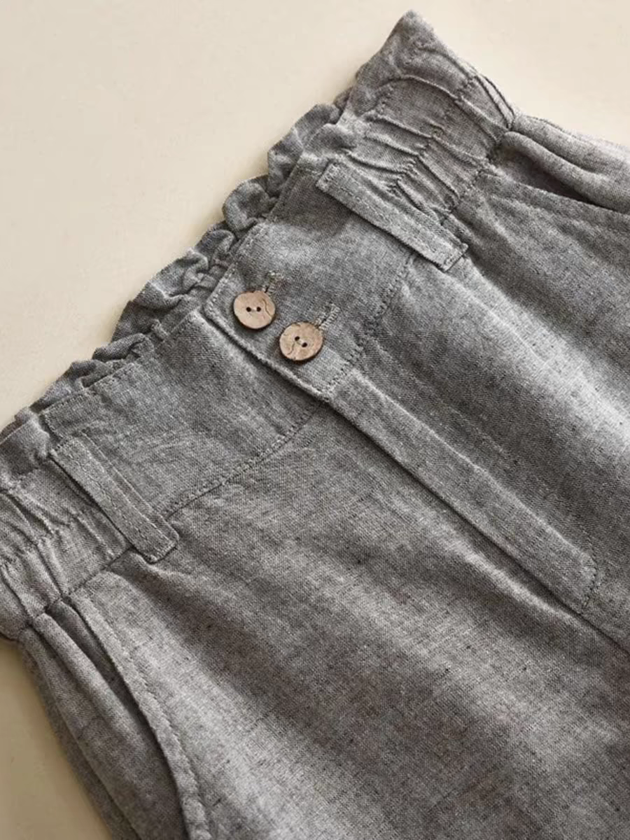 亚麻阔腿裤女高腰垂感折扣商场清仓处理夏季棉麻女裤花苞腰直筒裤,女装/女士精品,休闲裤,淘宝优惠券,粉丝福利购,淘宝优惠卷