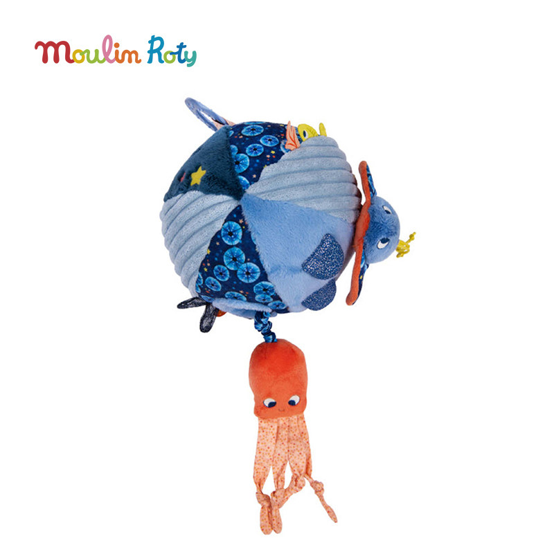 法国moulinroty茉兰若缇幼儿早教益智趣味小软球抓握安抚玩具礼物