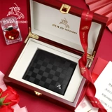 Короткий кожаный бумажник, из натуральной кожи, подарок на день рождения