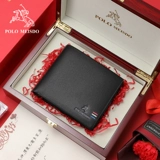 Короткий кожаный бумажник, из натуральной кожи, подарок на день рождения