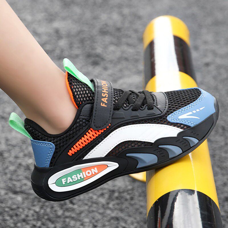 8儿童鞋子男款2026新款春夏款潮6男童运动鞋10男孩薄网鞋漏空12岁