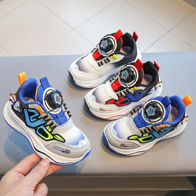 3儿童鞋子男款2025秋款新款潮4男童运动鞋男宝网鞋小童幼儿1一2岁