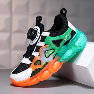 鞋 潮牌帅气男童透网鞋 子男款 新款 薄男孩六七八岁 2025夏季 儿童男鞋