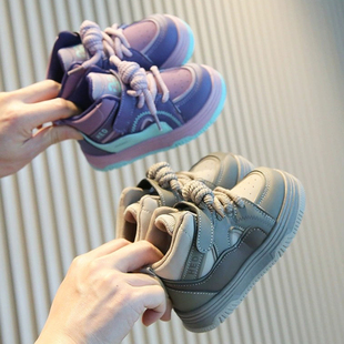 2儿童鞋子男款女款2025新款秋冬款潮鞋3女童板鞋男童小童5宝宝4岁