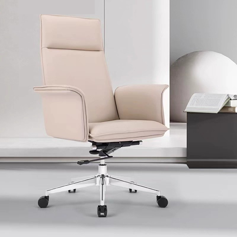 现代简约皮质办公椅高靠背可升降转椅商务会议椅扶手椅