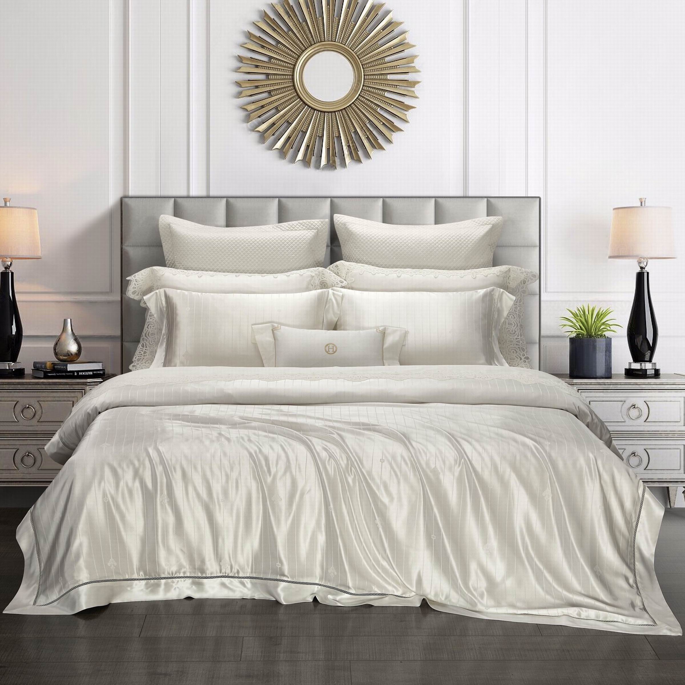 高端奢华100%桑蚕丝真丝四件套